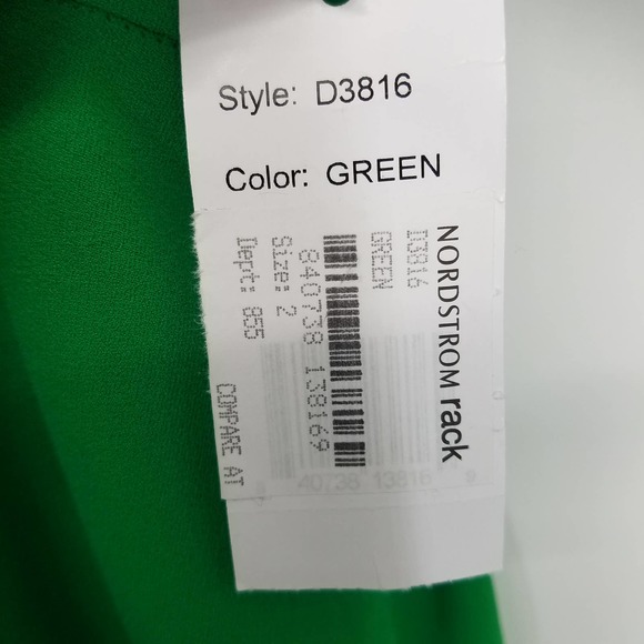 Alexia Admor August Draped Midi Fit & Flare Dress in Green Size 2 NEW WITH TAGS - Picture 6 of 8
